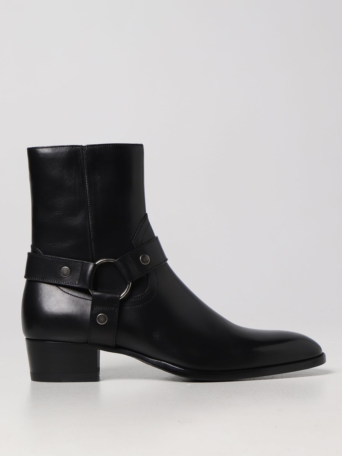 Saint Laurent Wyatt leather ankle boots with zip - 1