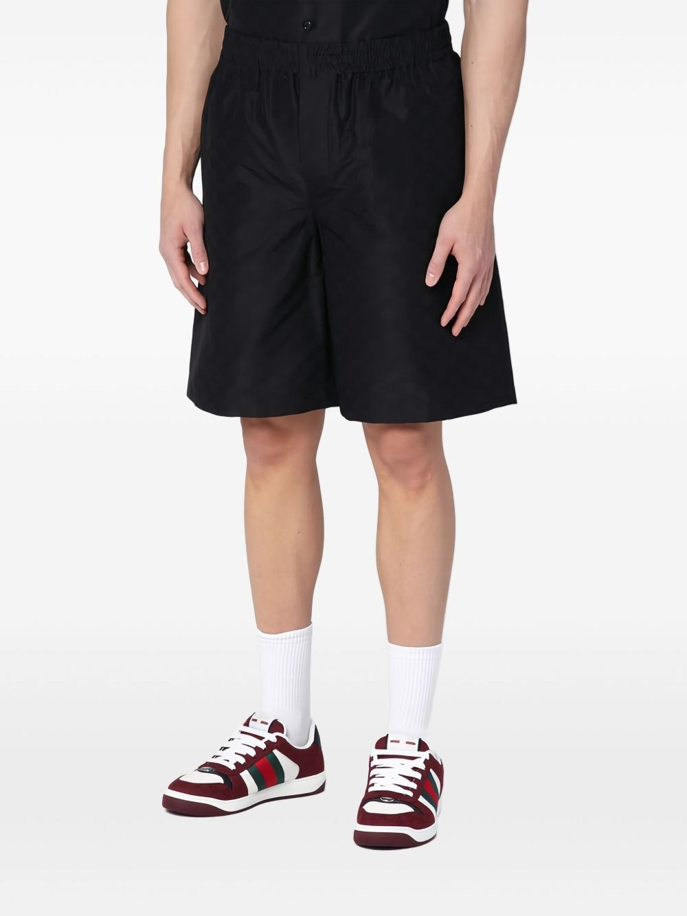 GG Faille Cotton-Silk Bermuda Shorts - 7