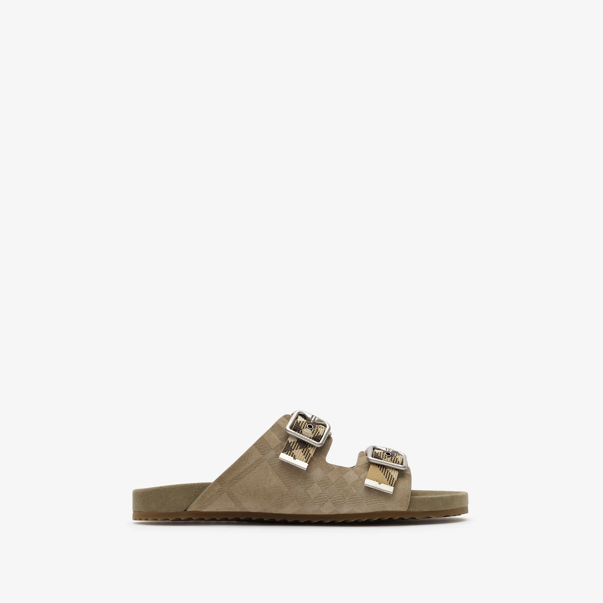 Check Suede Urchin Sandals - 1