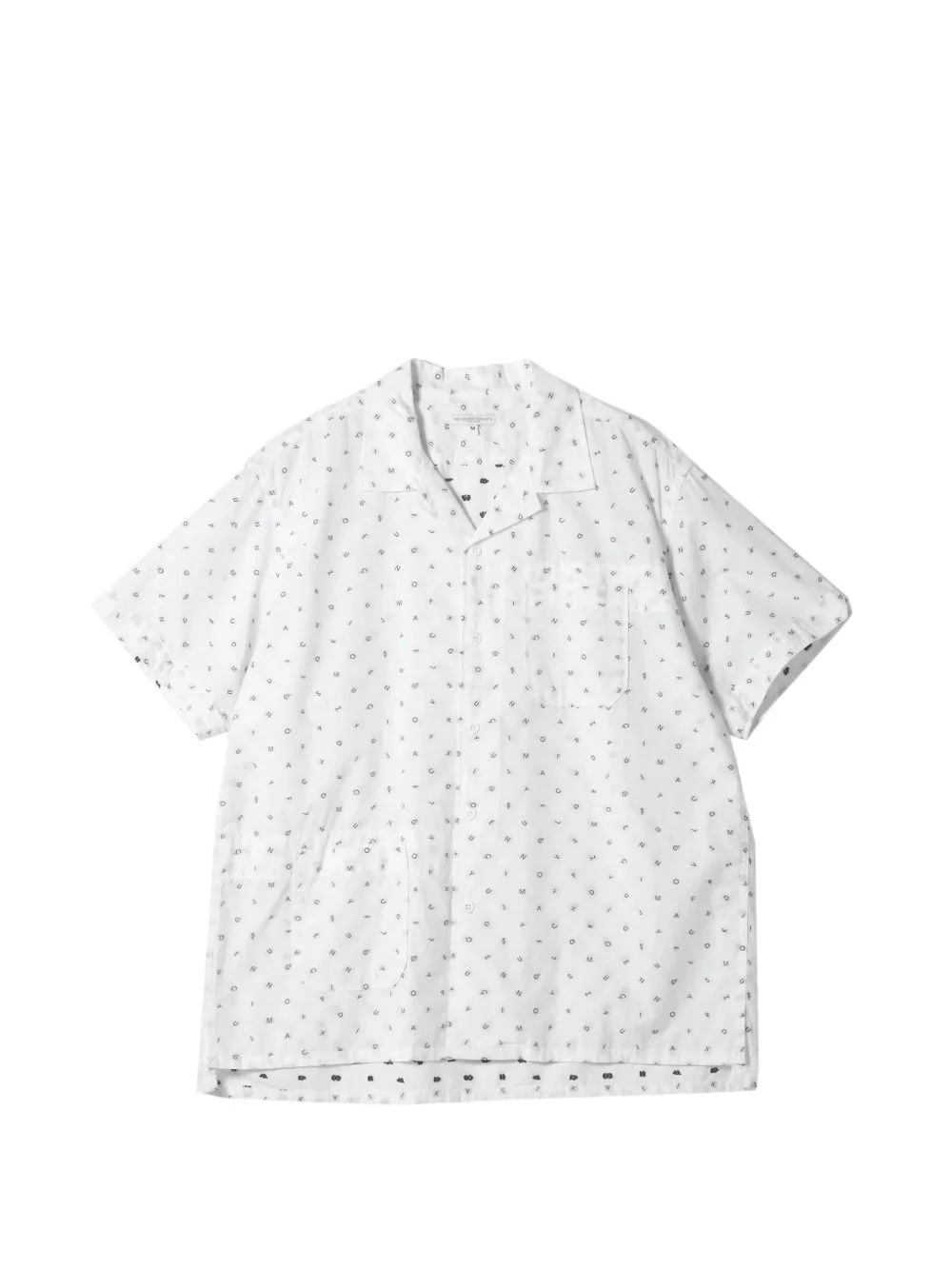 pocket printed camp shirt - 1