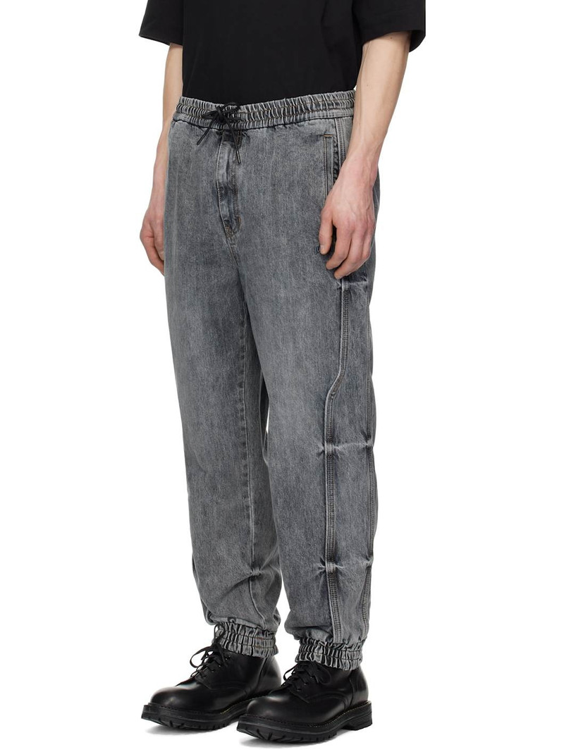 JUUN.J Juun. J Blue Track Jogger Denim Sweatpants outlook