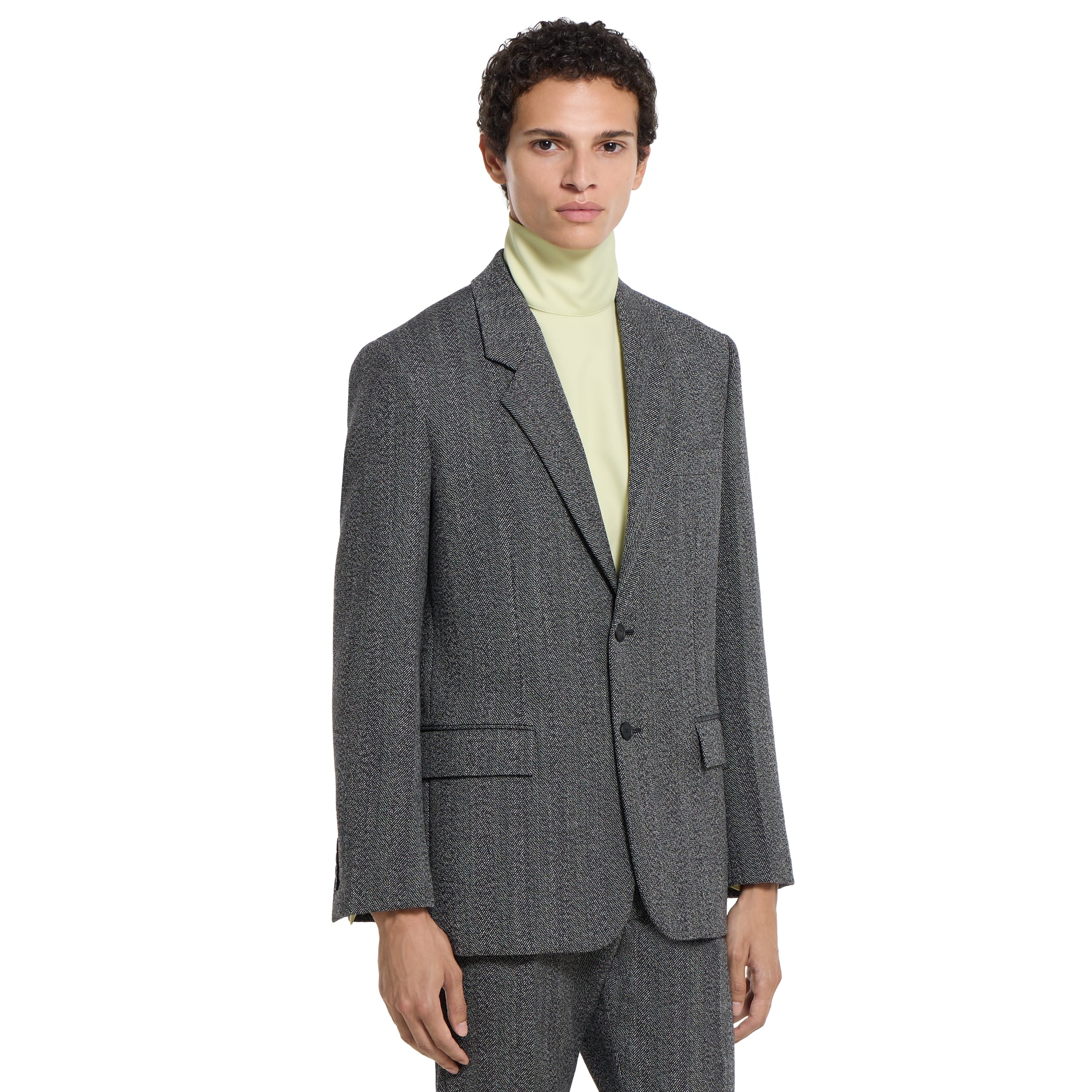 Wool mouliné jacket - 3