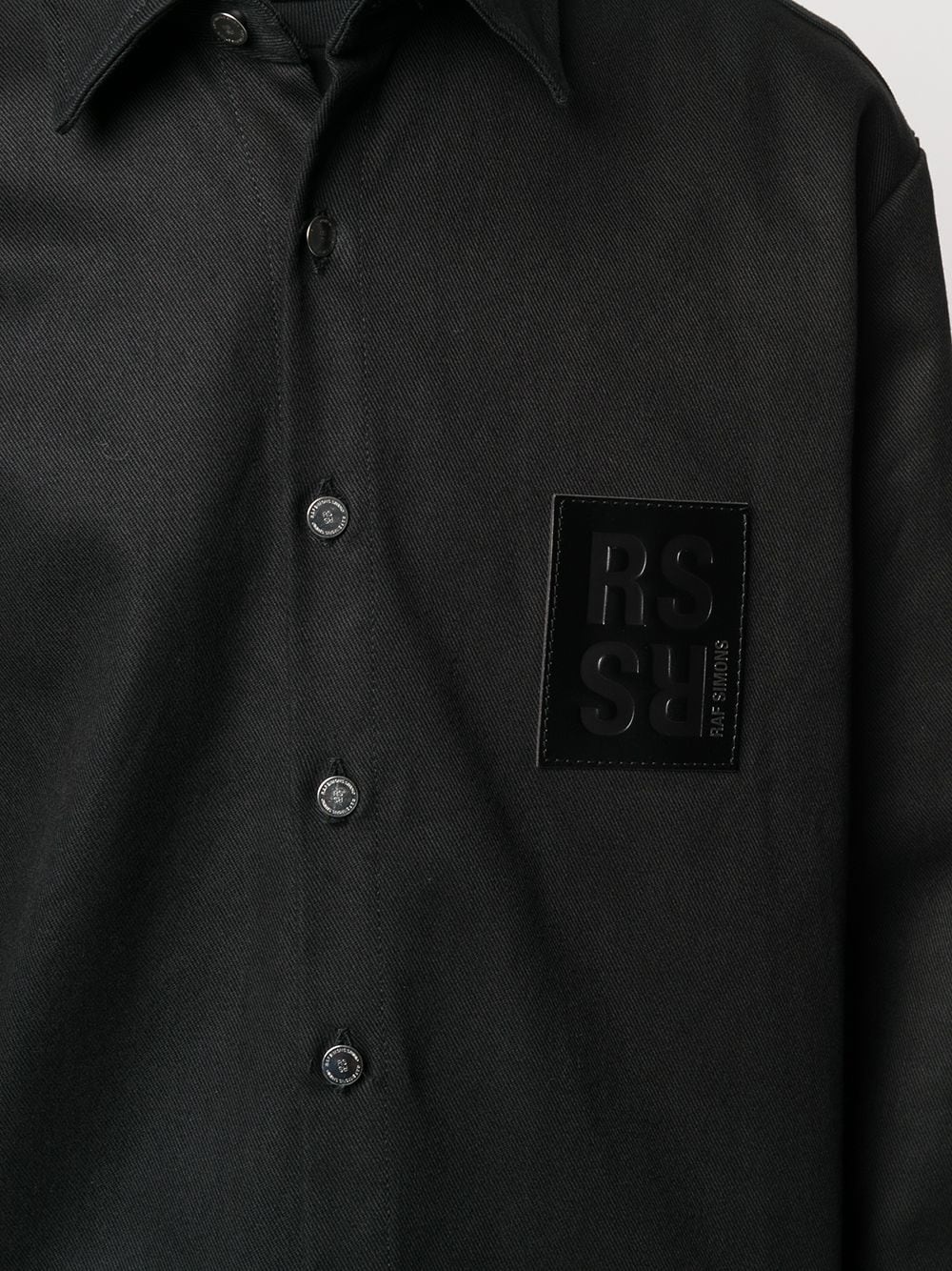 logo patch overshirt - 5