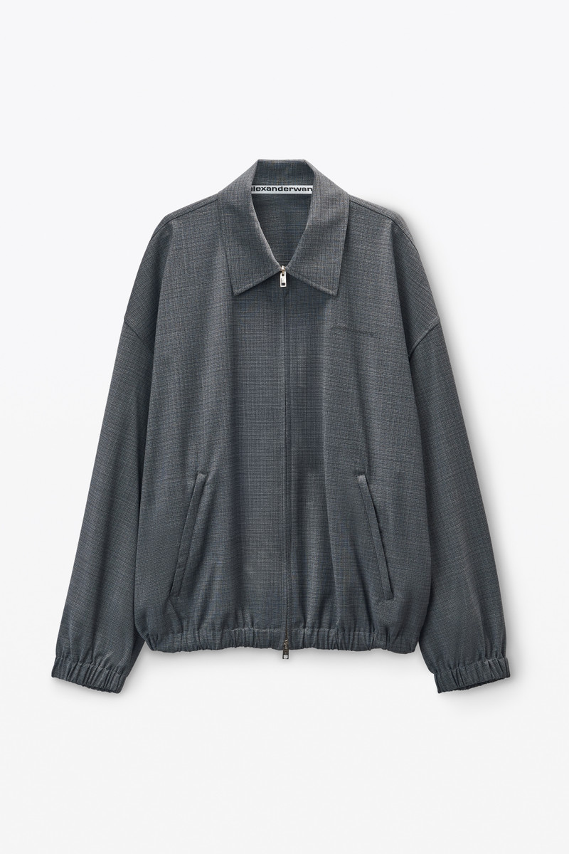 Dark Grey Logo Track Jacket 1