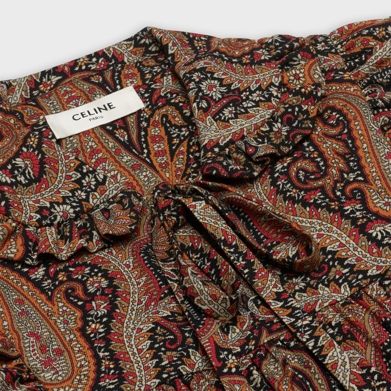 MINI FOLK DRESS IN PRINTED WOOL 3