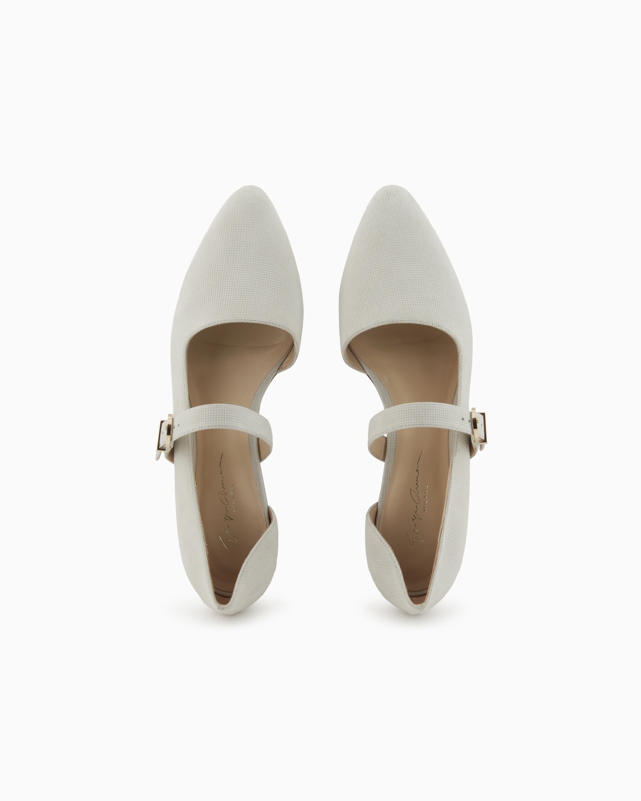 LEATHER BALLERINAS WITH STRAP - 3