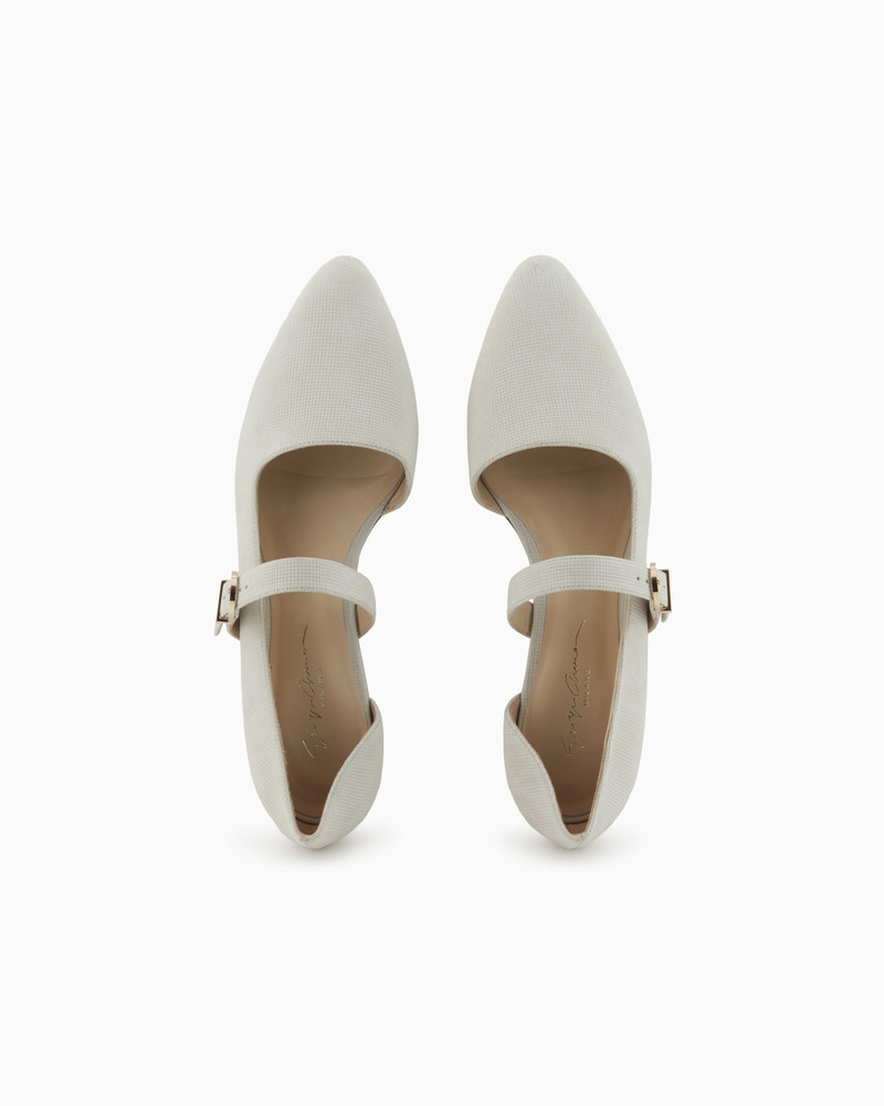 LEATHER BALLERINAS WITH STRAP 3