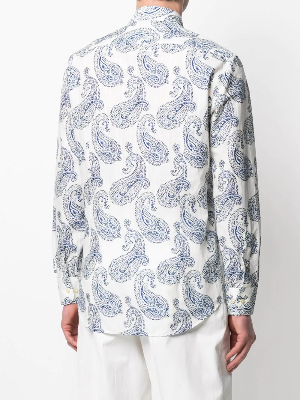 paisley print cotton shirt - 4