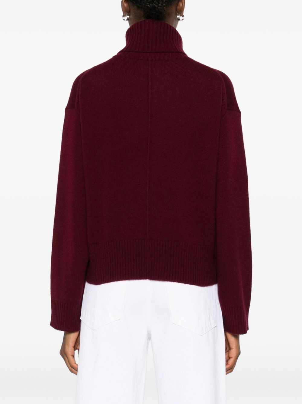 turtleneck cropped sweater - 4