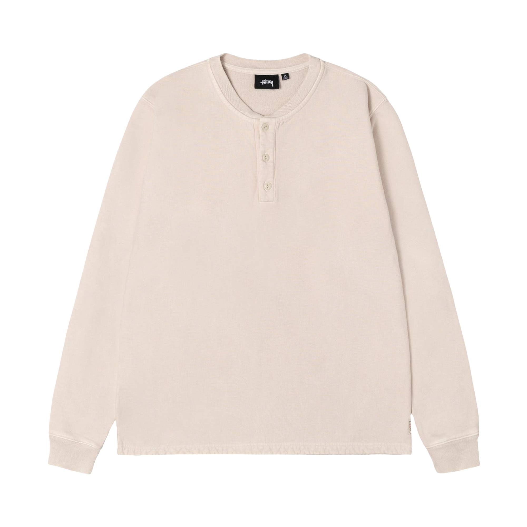 Stussy Open Hem Henley Fleece 'Natural' - 1