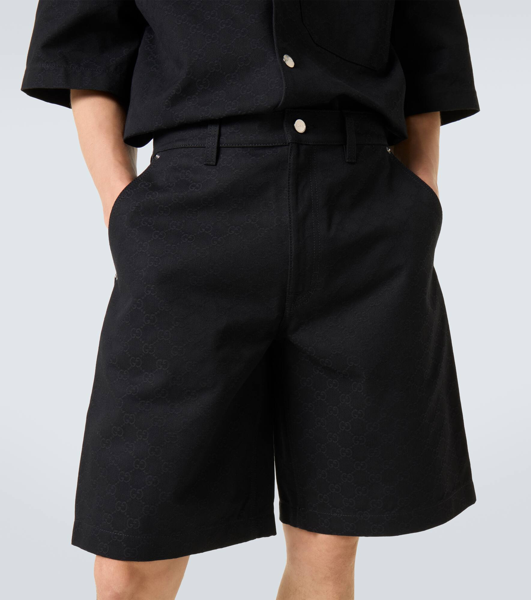 GG cotton jacquard shorts - 5