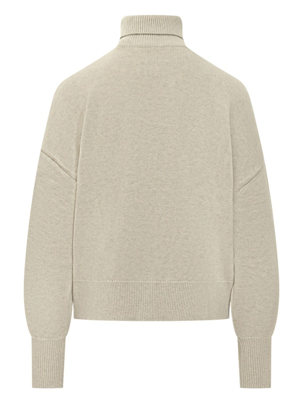 turtleneck logo-embroidered sweater - 3