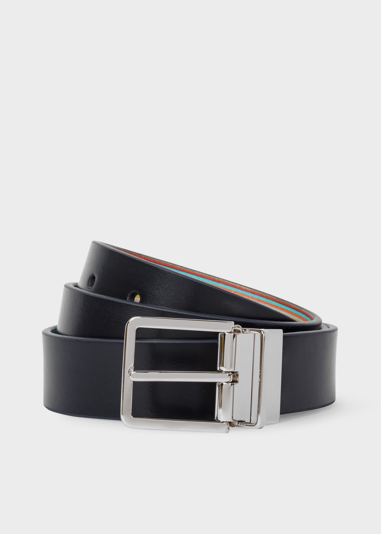 Cut-To-Fit Reversible Leather Belt - 1