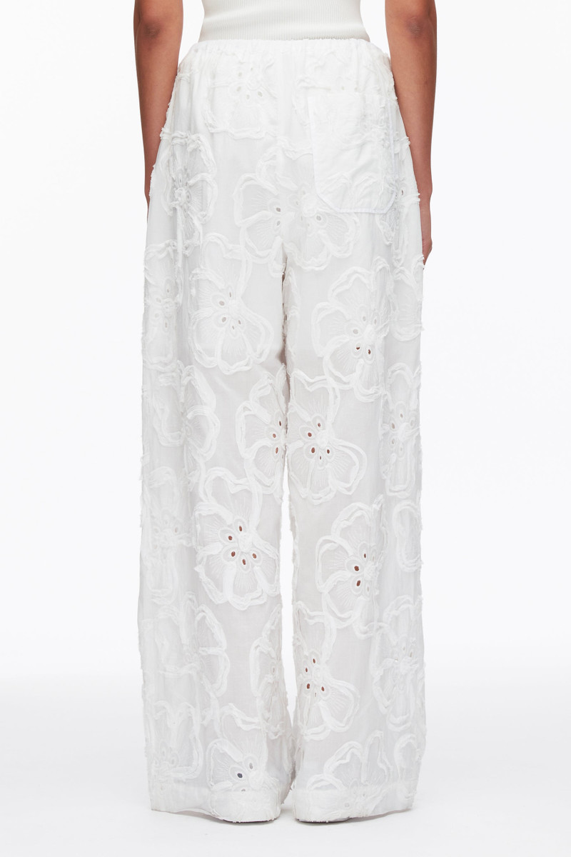 Embroidered Straight Leg Pull On Pants 5