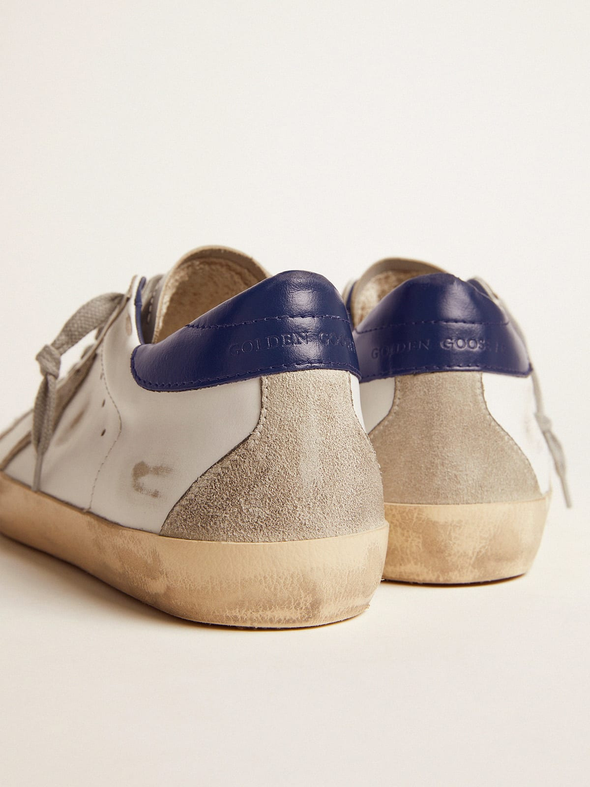Men's Super-Star with suede star and blue heel tab - 5