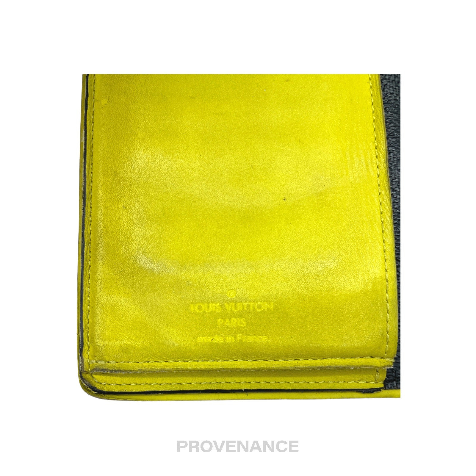 Louis Vuitton Brazza Long Wallet - Damier Graphite Yellow - 7