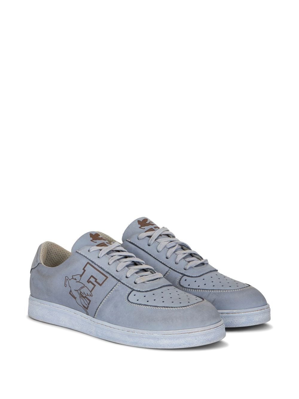 side logo-print low-top sneakers - 2