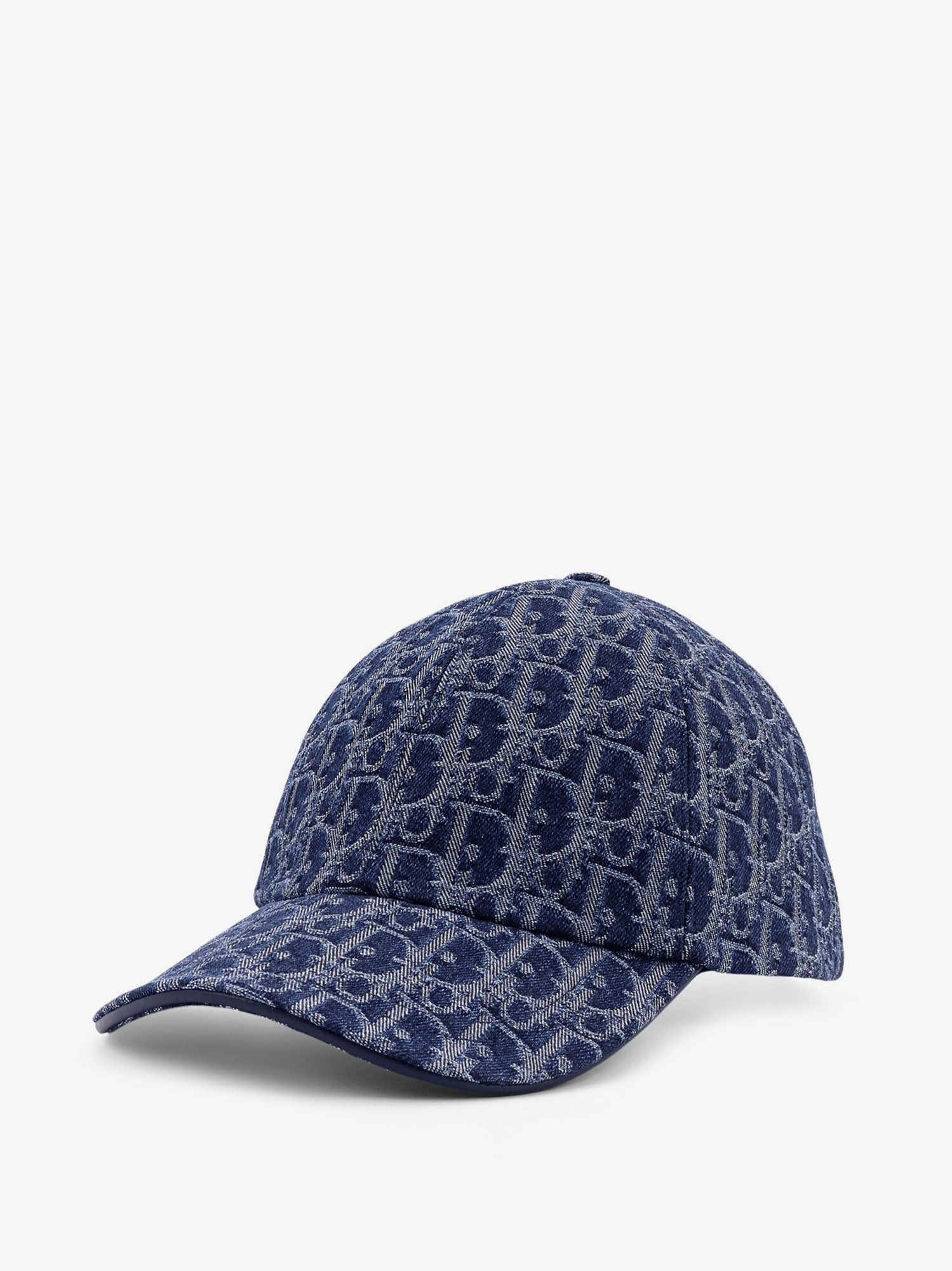 Dior D-Player Denim Oblique Baseball Hat - 2