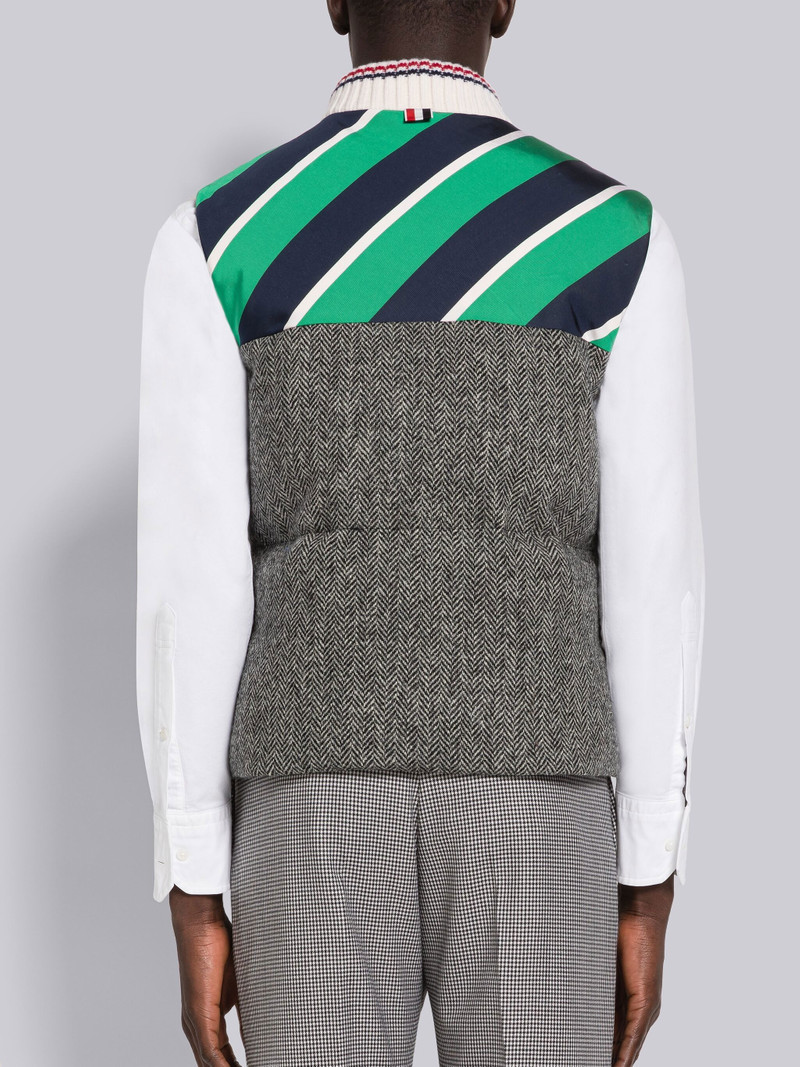 Herringbone Snap Front Down Vest 3