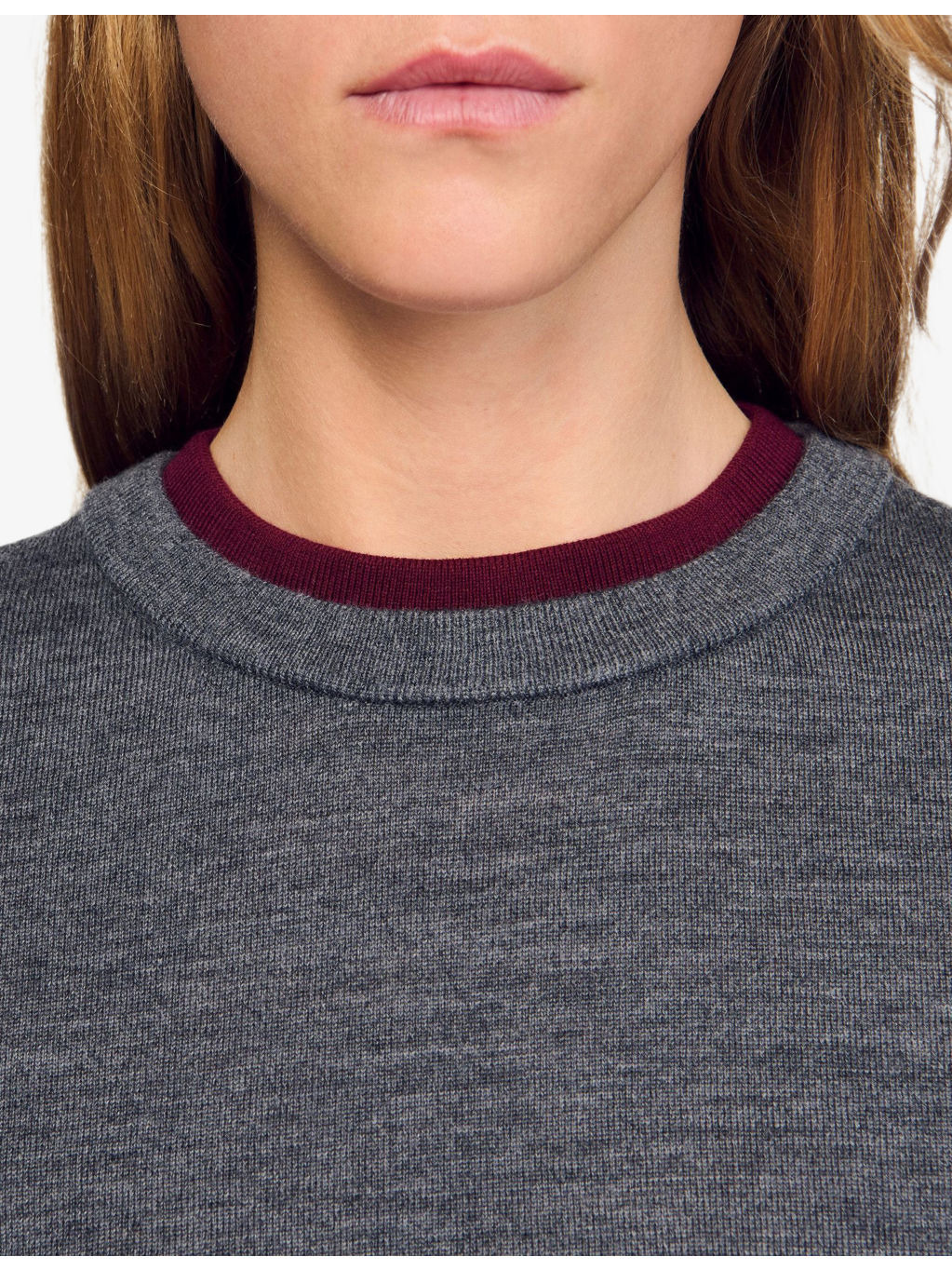 Short-Sleeved Knitted Wool Jumper - 5