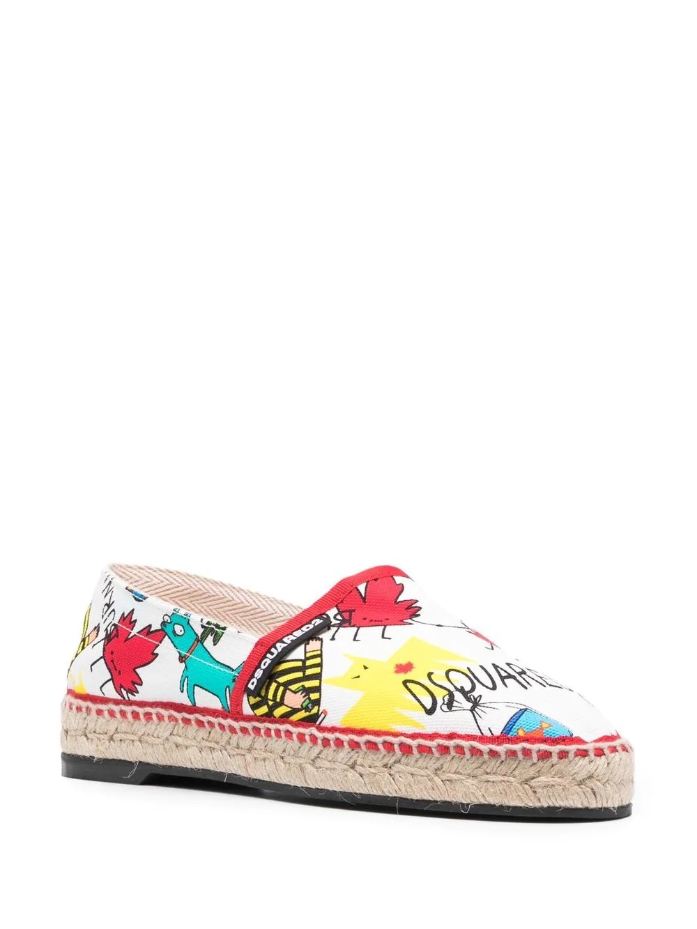 maple-leaf logo-print espadrilles - 2