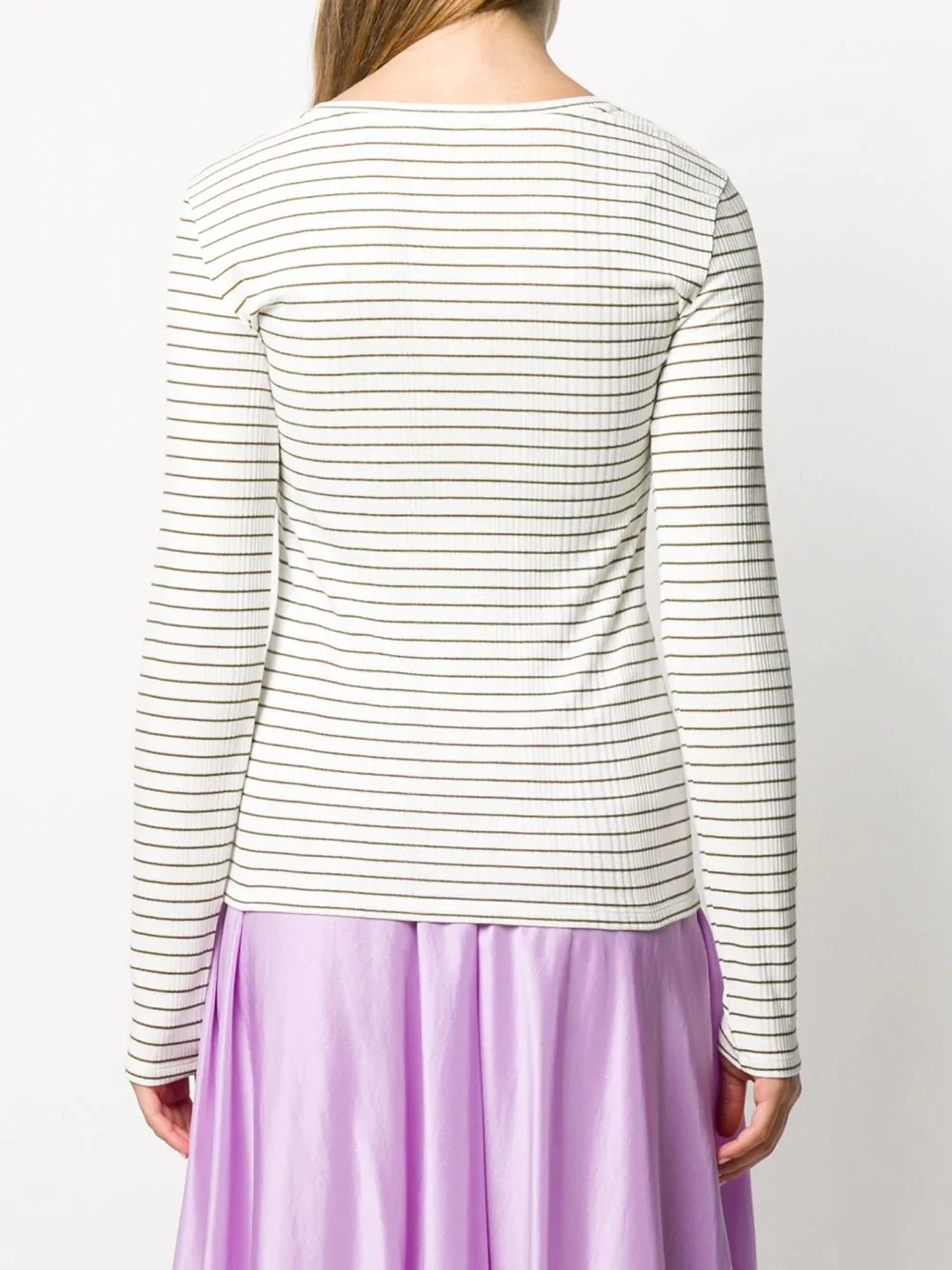 striped ribbed jumper - 4