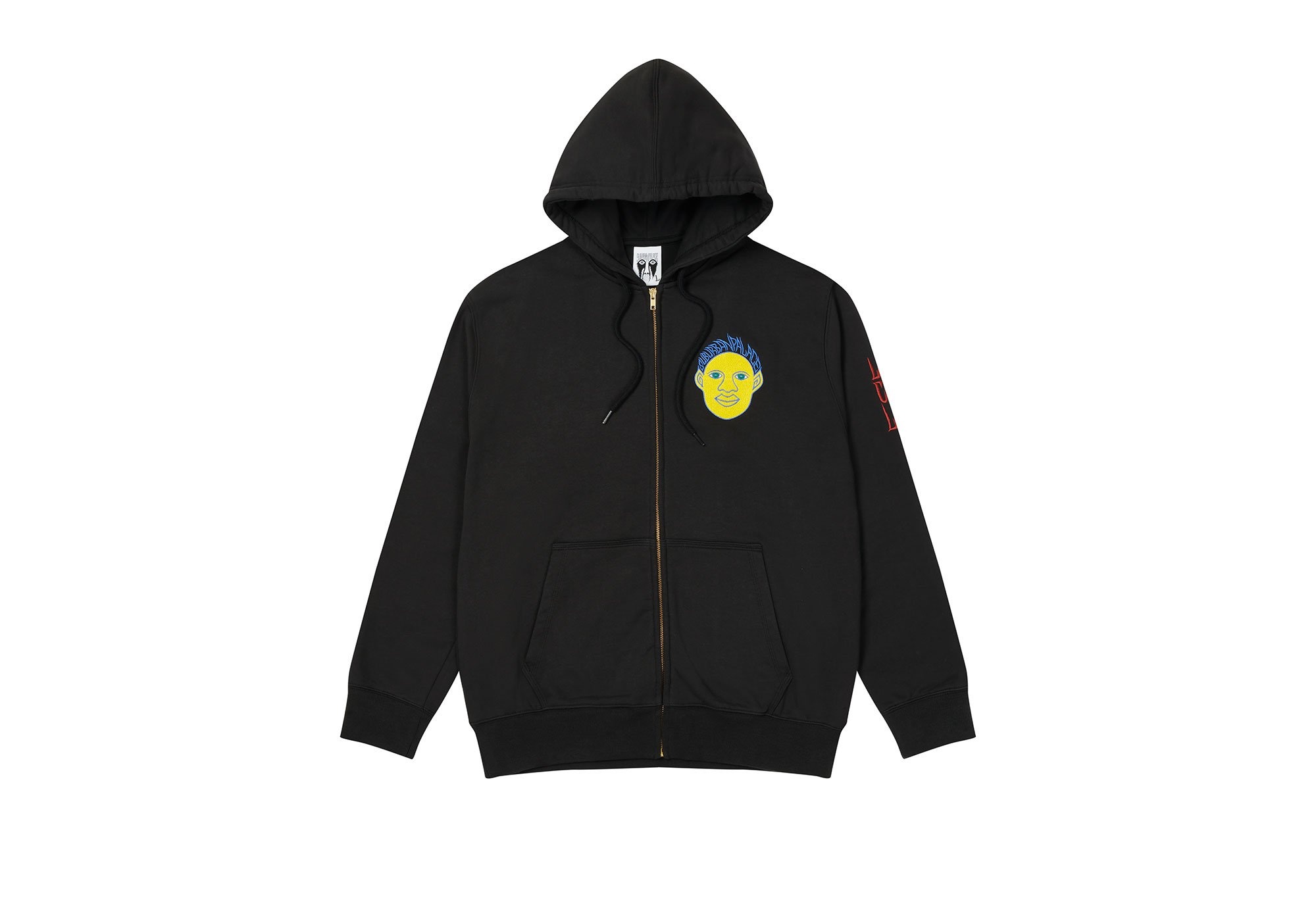 PALACE SUBURBAN BLISS ELF HEAD PATCH ZIP HOOD BLACK - 1