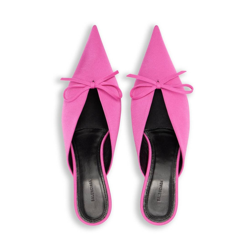 Women's Knife Bow 40mm Mule in Pink 6