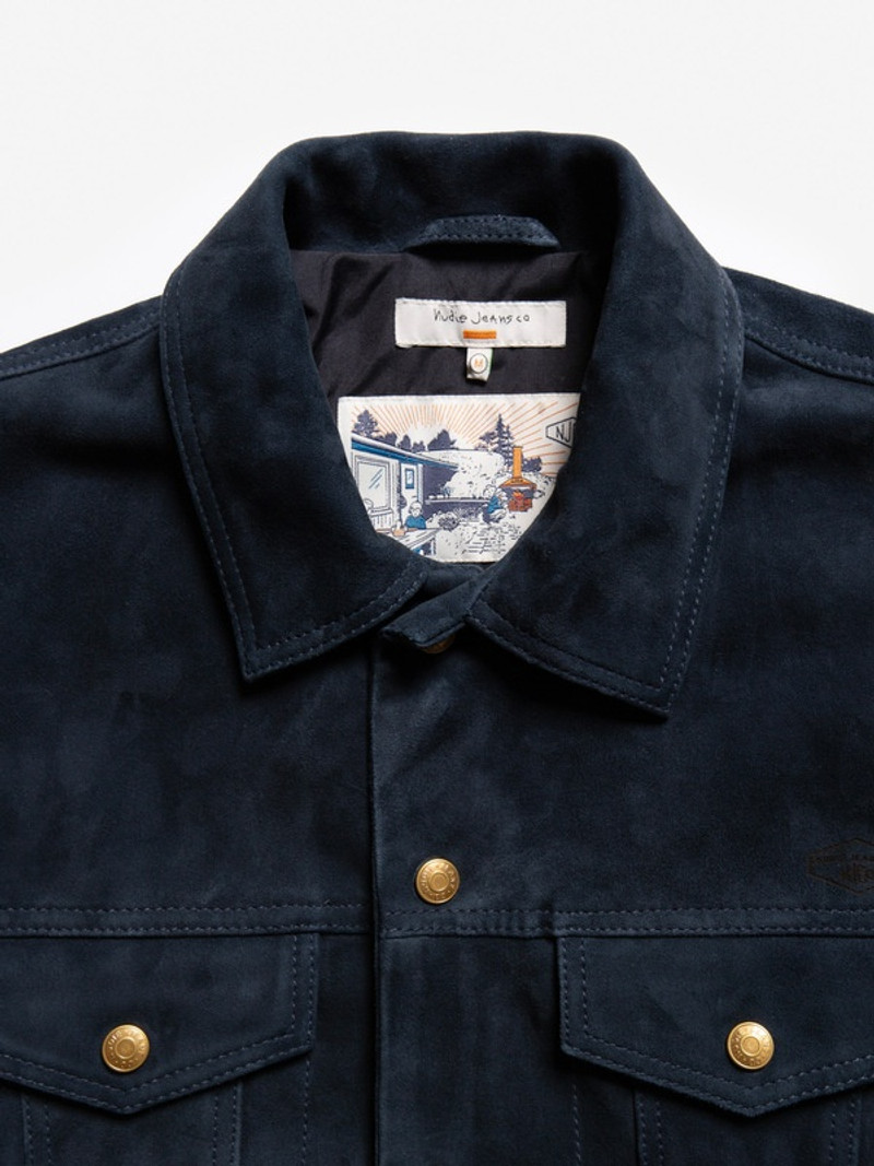 Robby Nubuck Jacket Navy 4