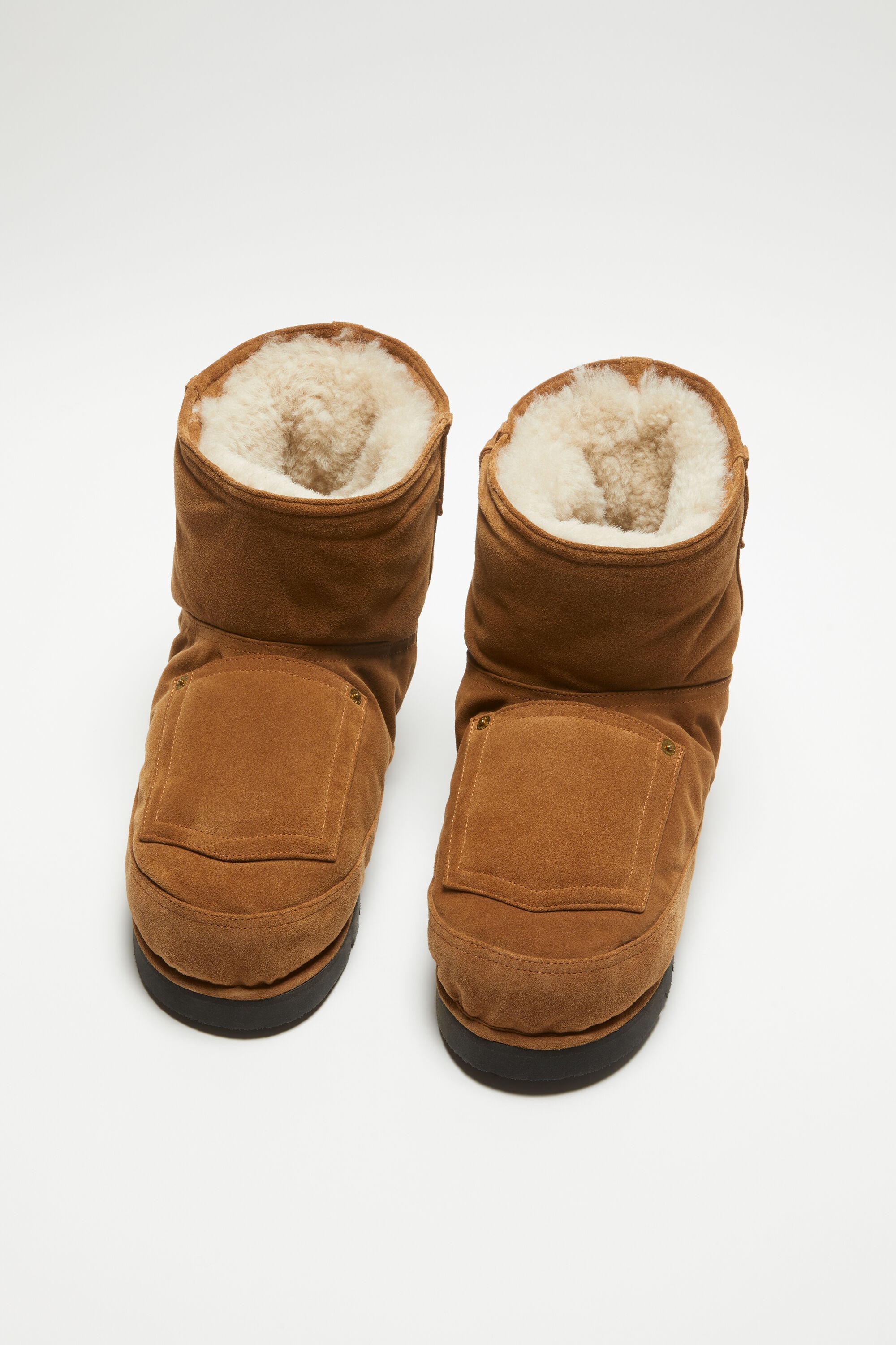 Low boots printed leather - Tobacco brown - 3