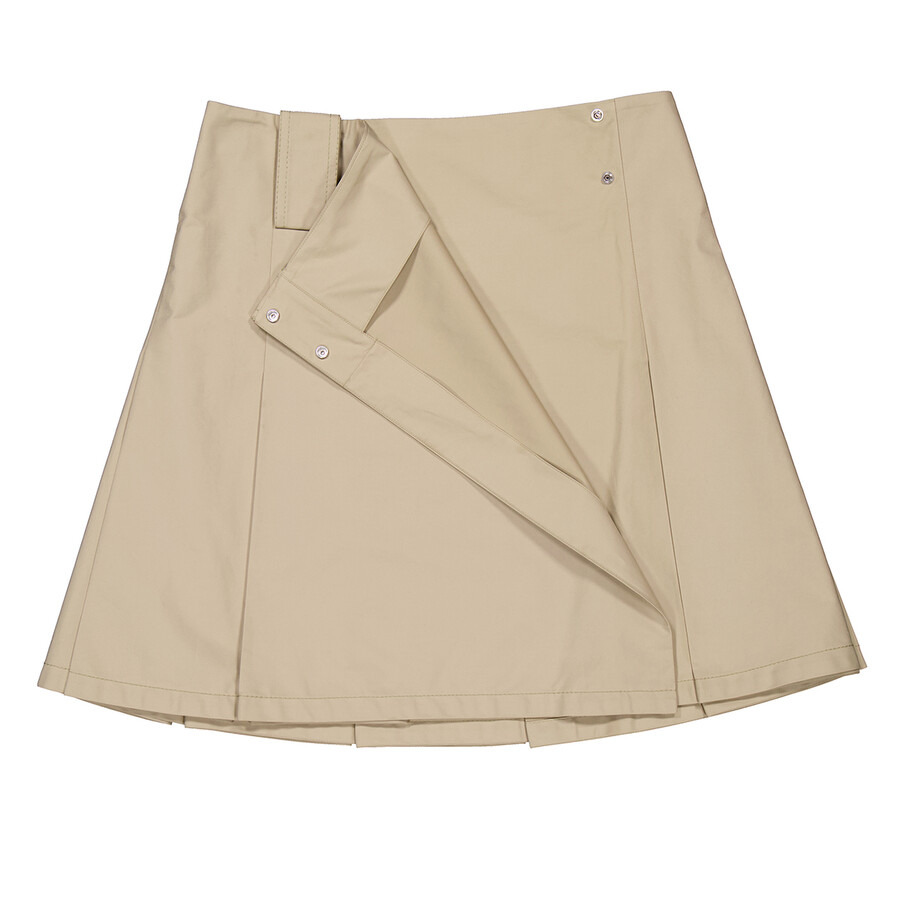Burberry Pleat-Detail A-Line Midi Skirt - 7