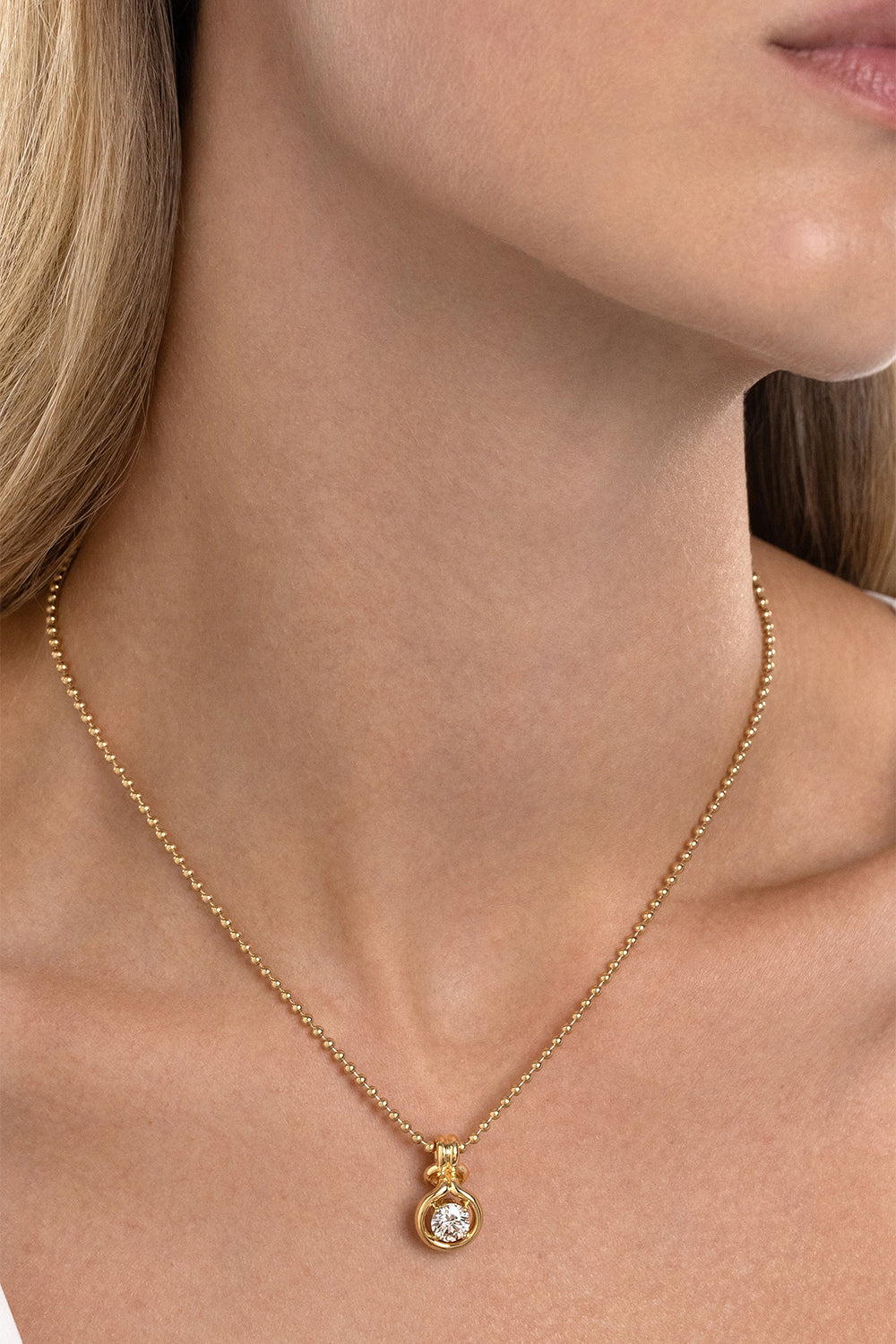 Diamond Medium Rocky Pendant Necklace - 2