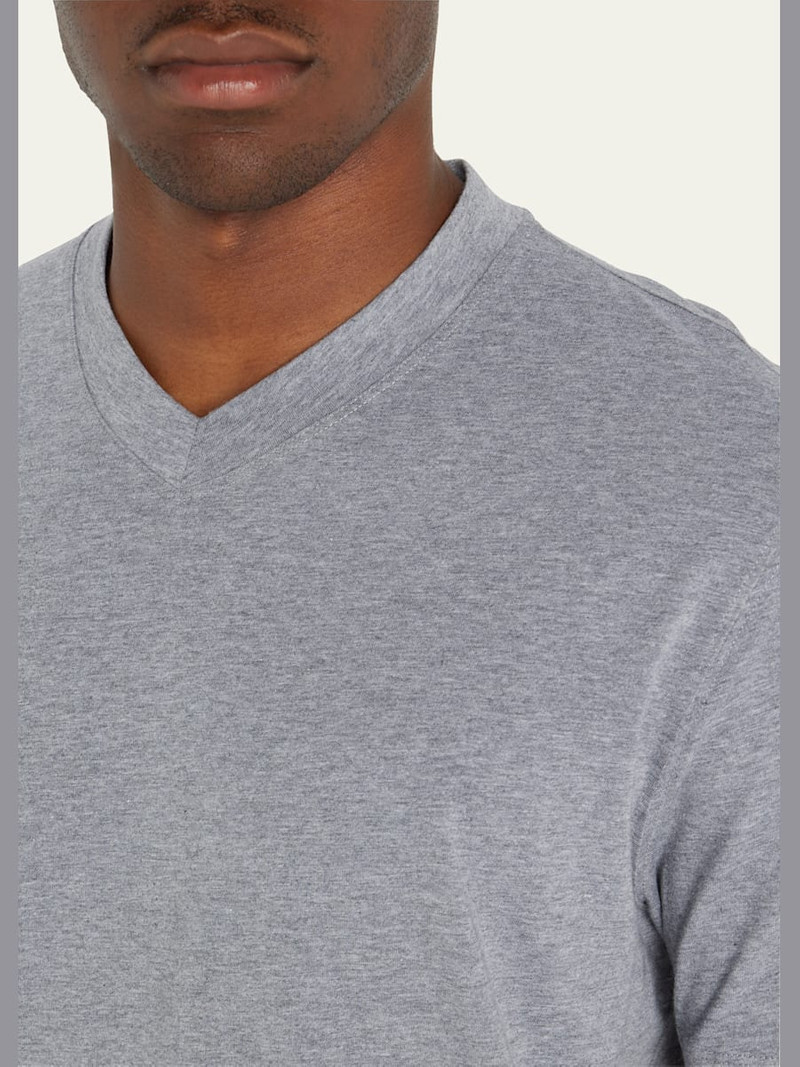 Brunello Cucinelli Men's Basic-Fit V-Neck T-Shirt outlook