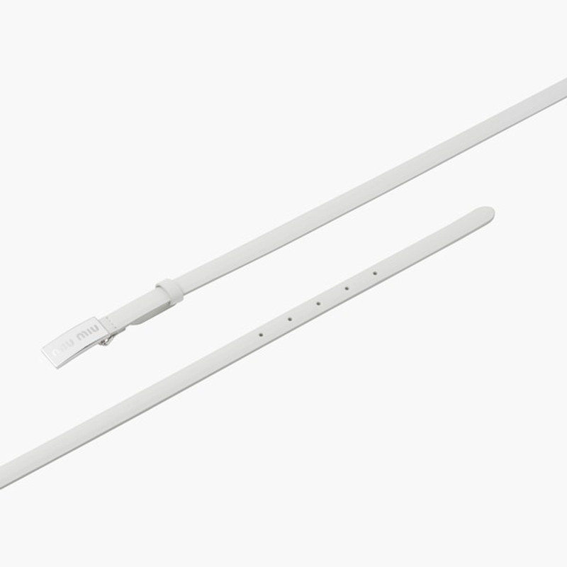 Brushed leather belt 6