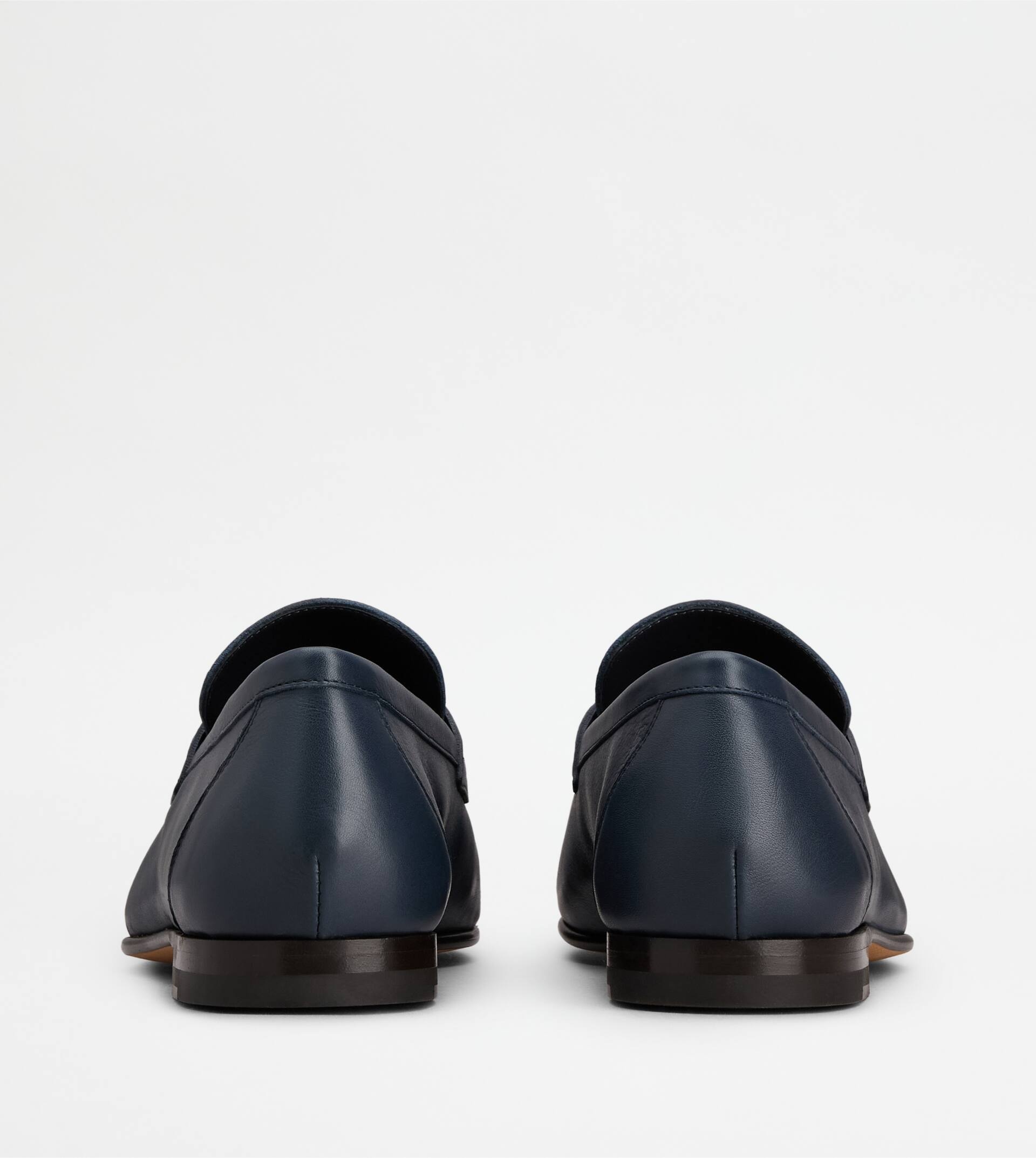 LOAFERS IN LEATHER - BLUE - 3