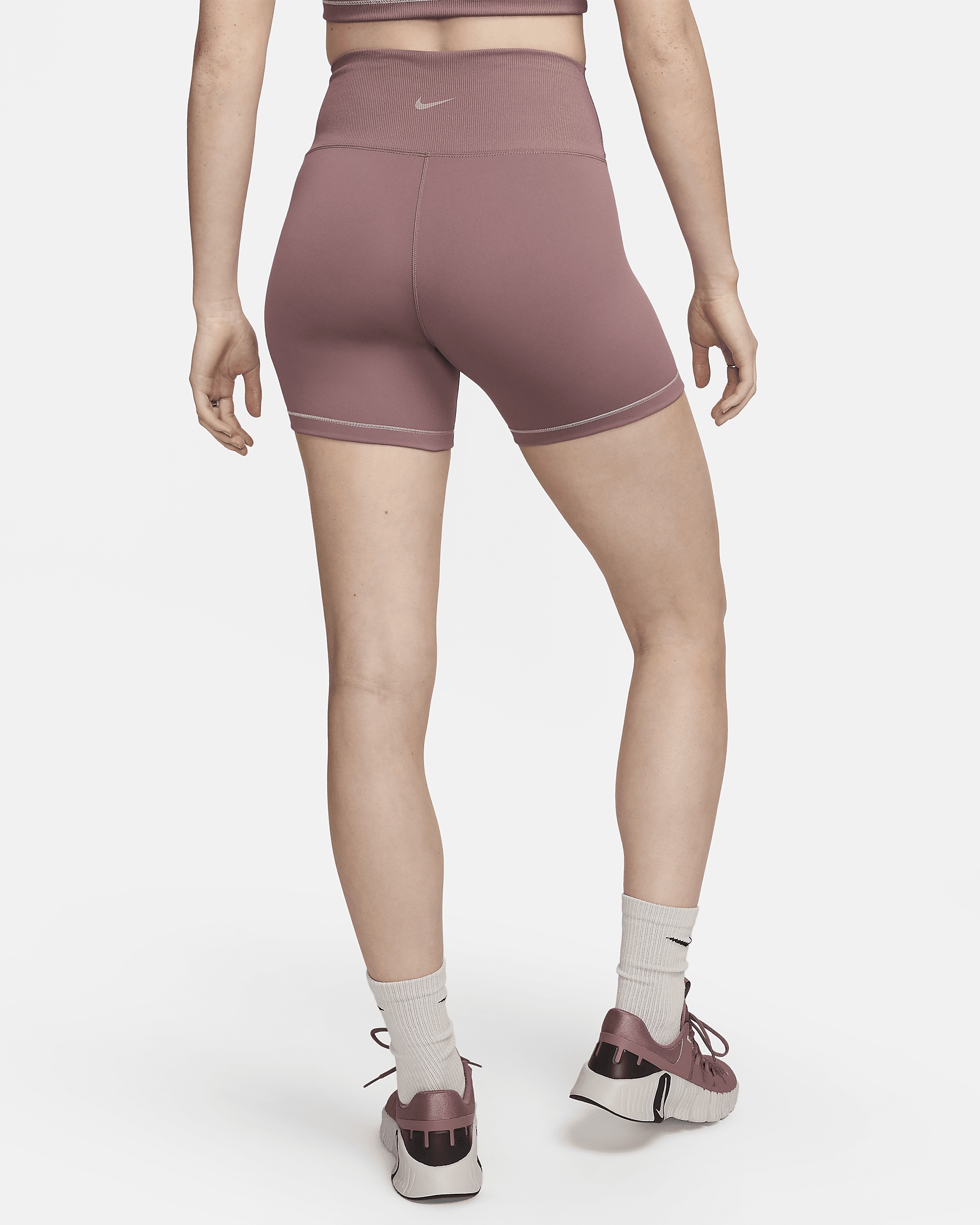 Nike Women's One Rib High-Waisted 5" Biker Shorts - 2