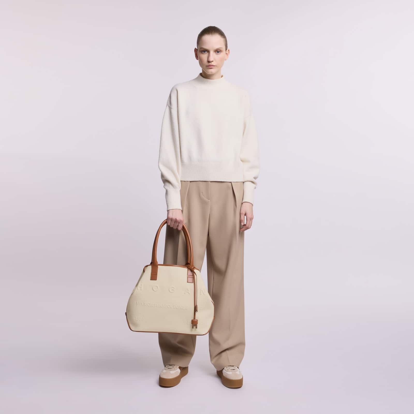 Hogan Script Shopping Bag Medium - 7