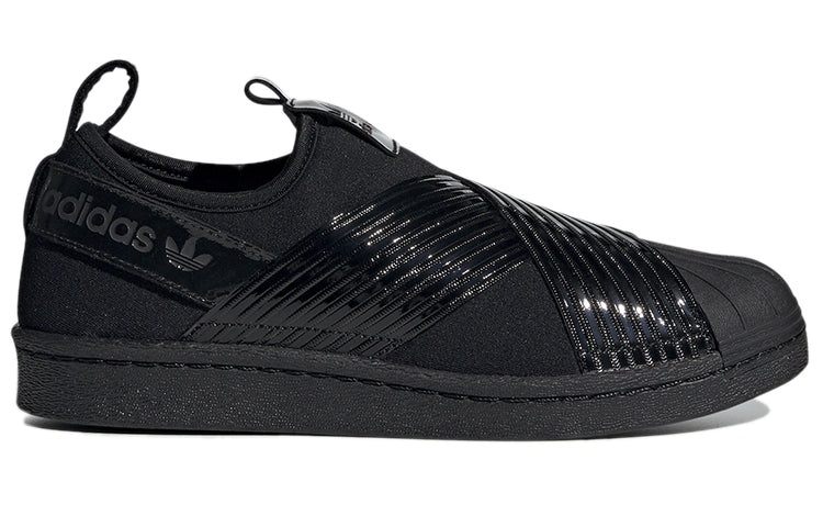 (WMNS) adidas Superstar Slip On 'Core Black' BD8055 - 2