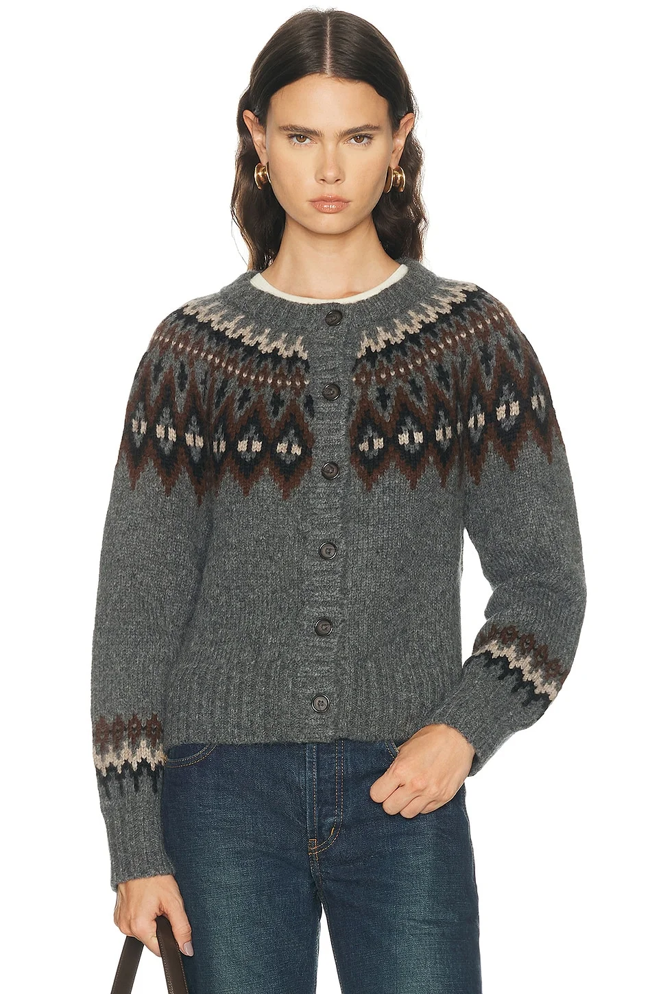 Thatcher Crewneck Cardigan - 1