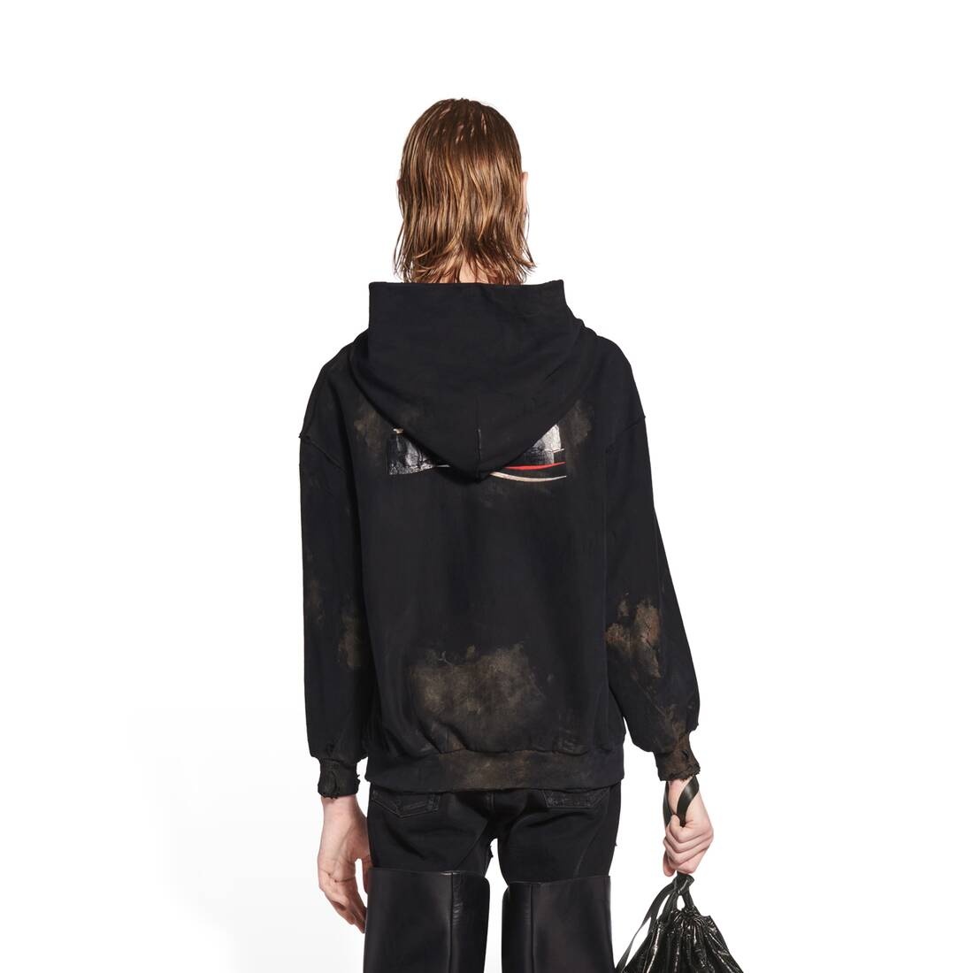 BALENCIAGA gaffer zip-up hoodie small fit | REVERSIBLE