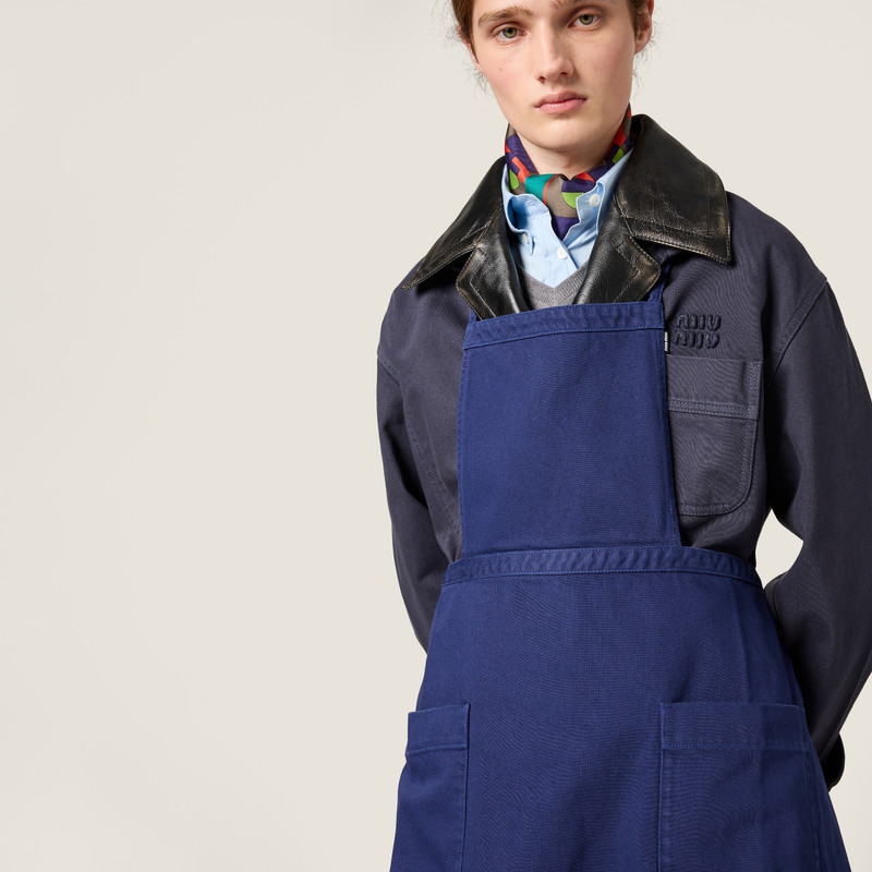 Garment-dyed gabardine apron 5