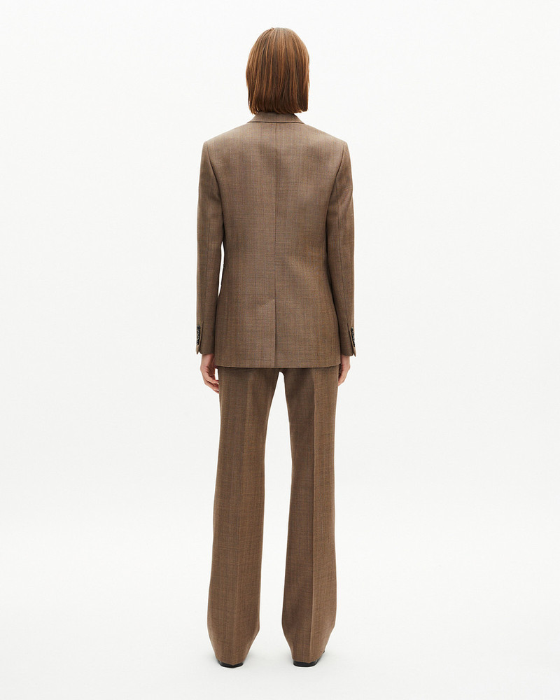 DOUBLE-BREASTED WOOL SUIT JACKET WITH CAMEL COAT OF ARMS 4