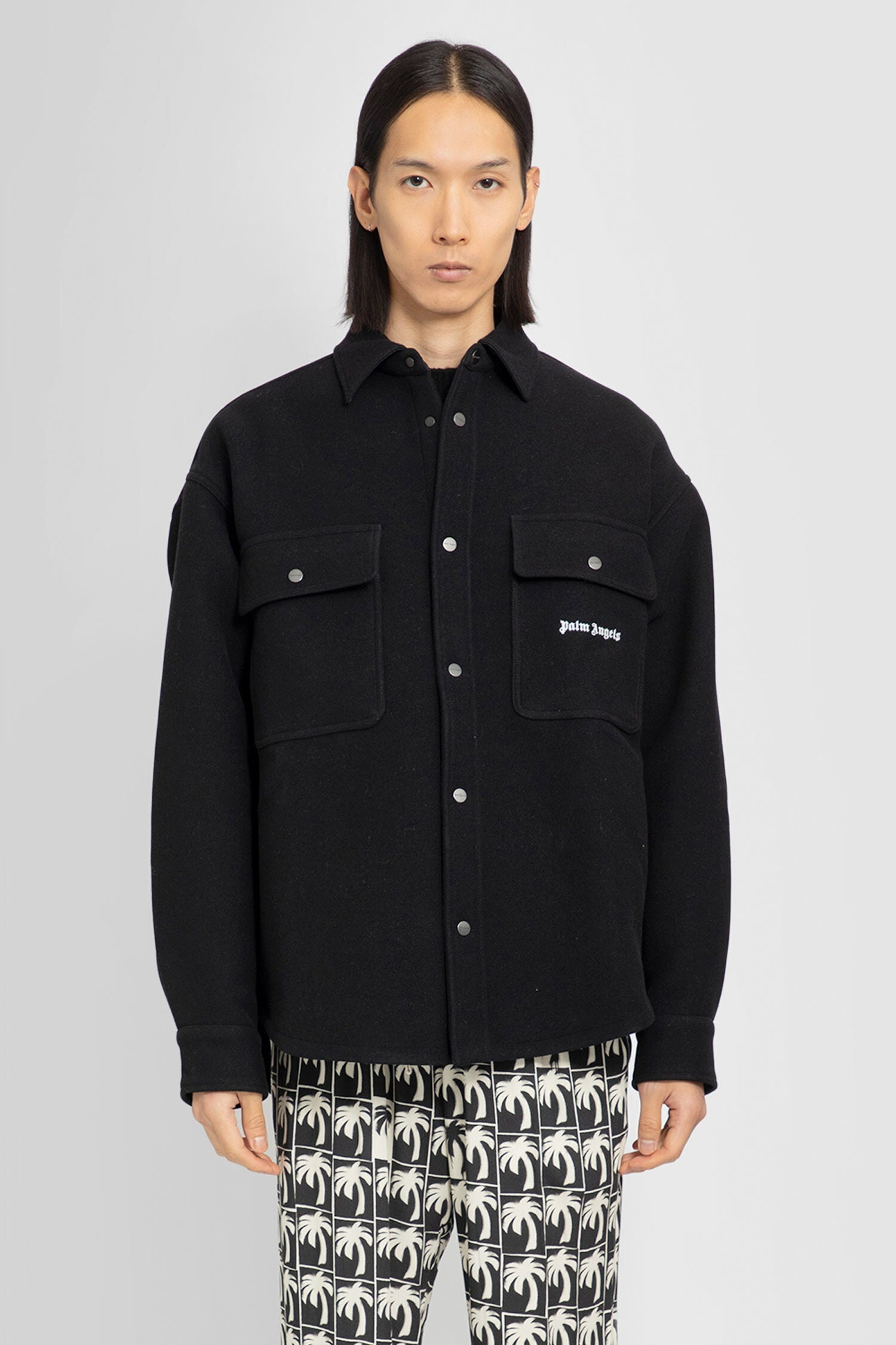 PALM ANGELS MAN BLACK JACKETS - 2