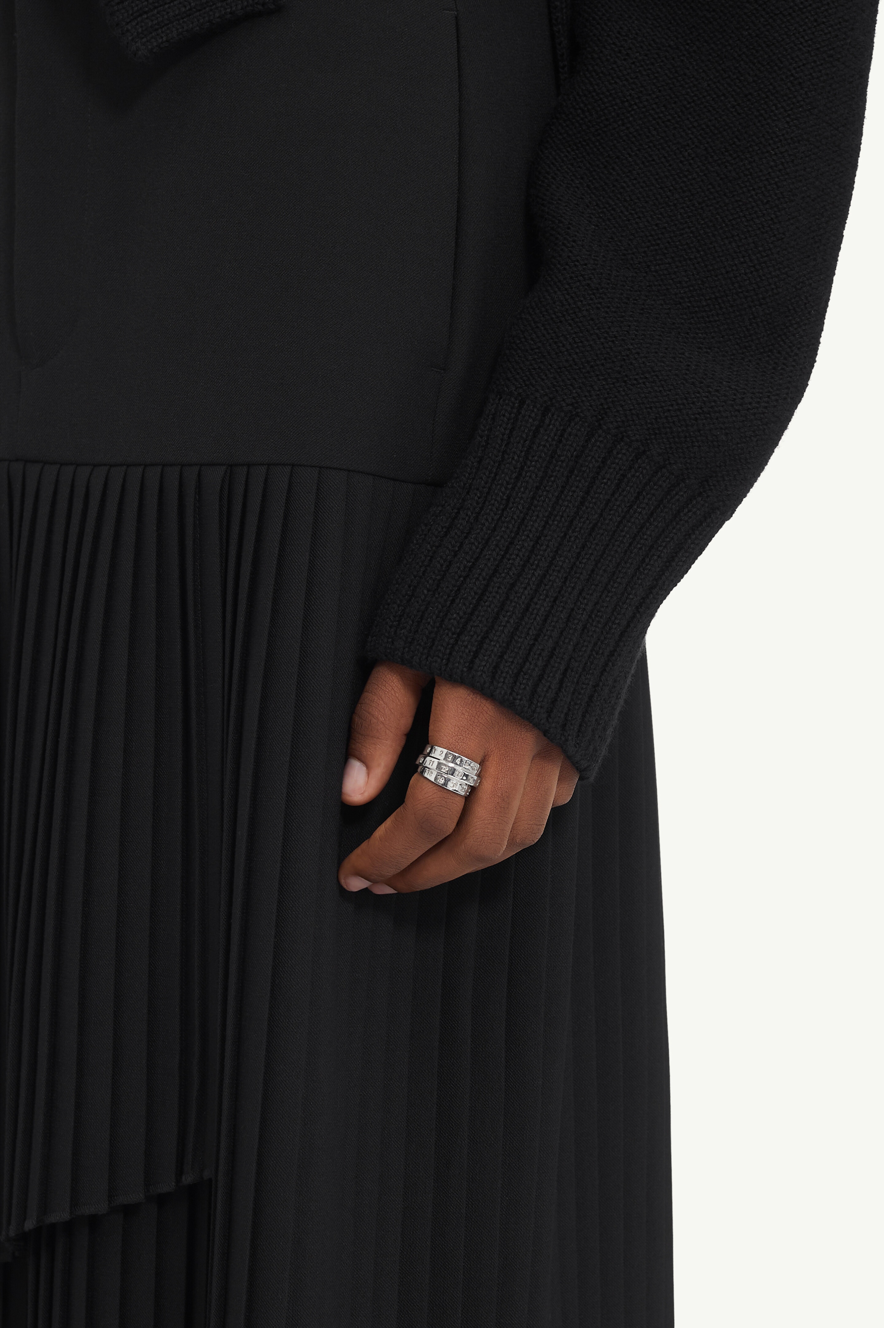 MM6 Maison Margiela Triple Logo Numeric Signature Ring