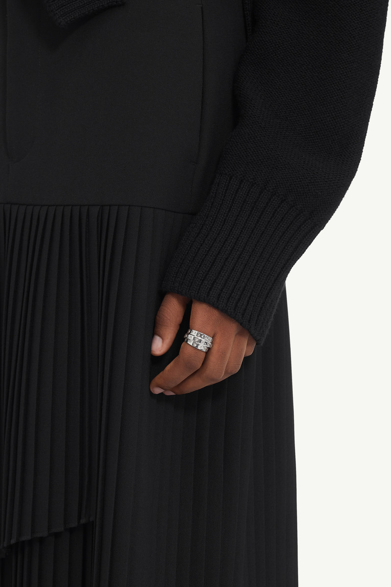 Triple Logo Numeric Signature Ring 5
