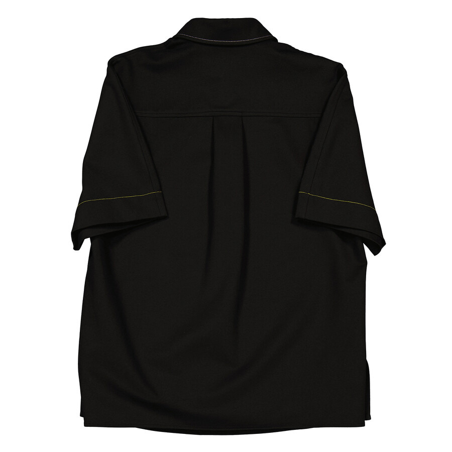 Victoria Beckham Pointed Collar Short-Sleeve Shirt - 6