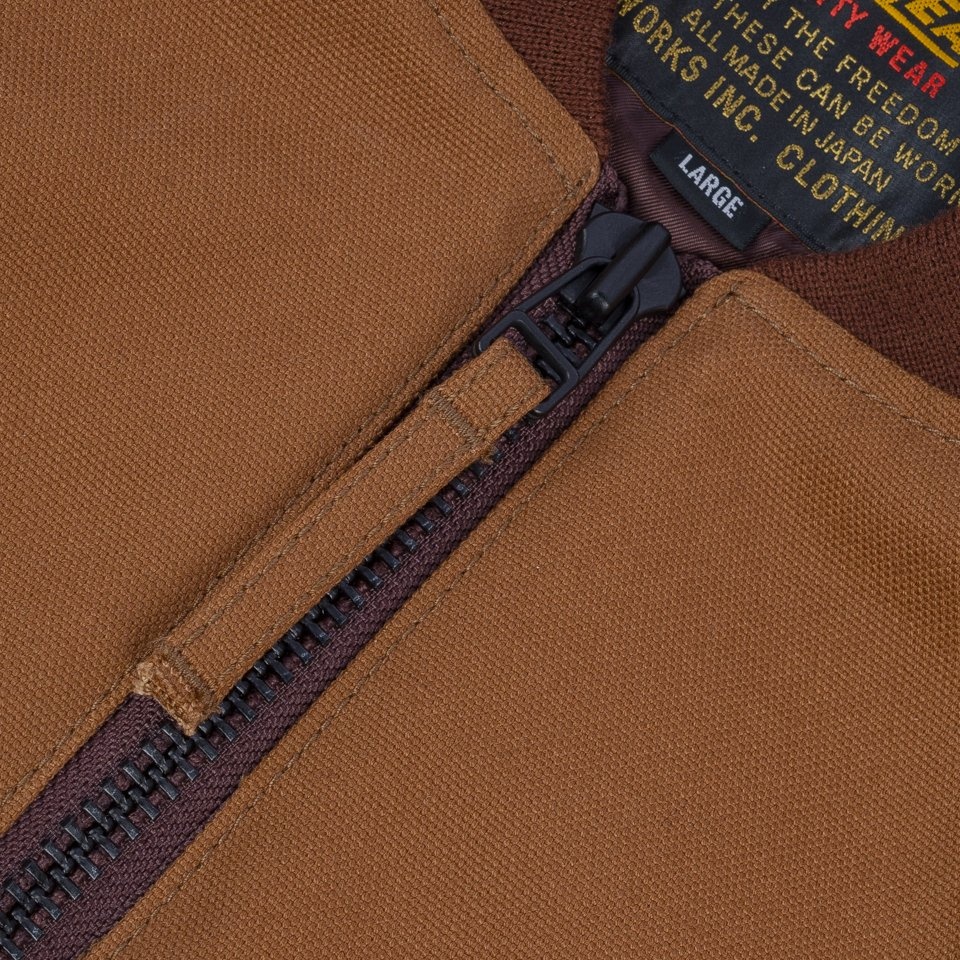 IHM-44-BRN 17oz Duck Type L-2B Flight Jacket - Brown - 15
