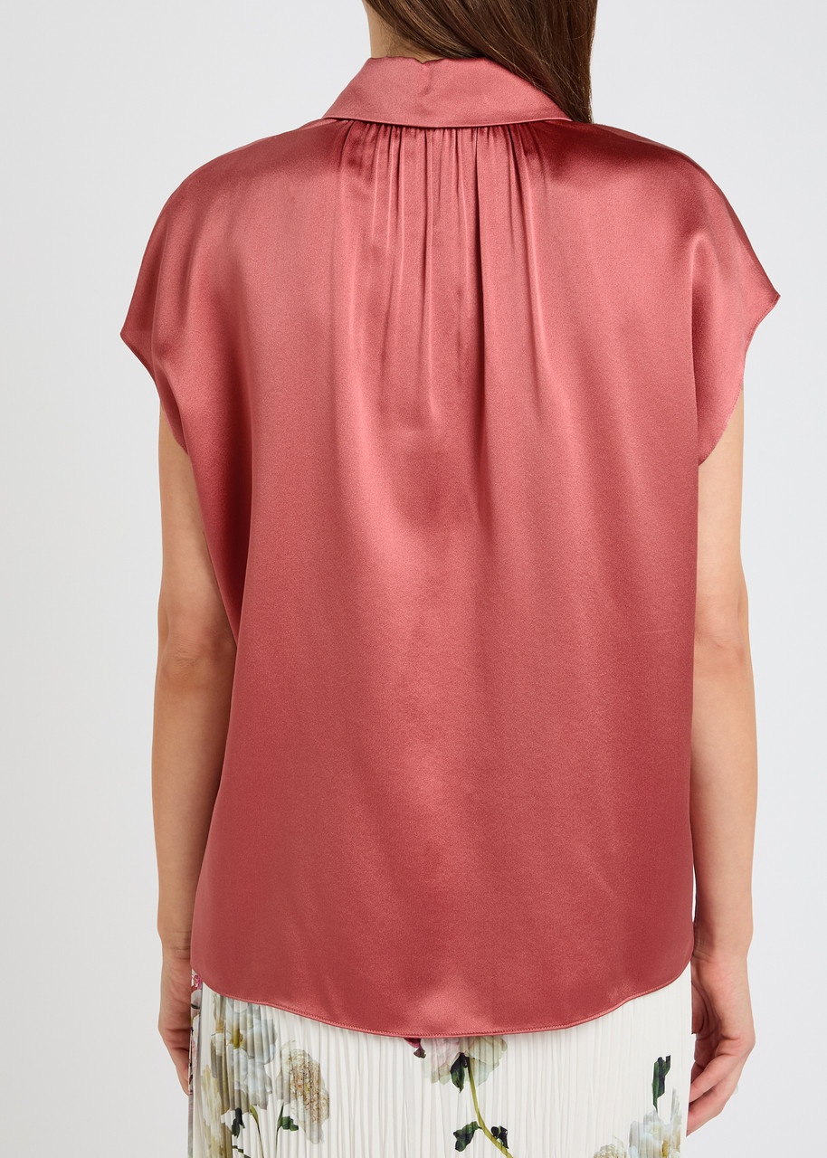 Vince Silk-satin Shirt - 3