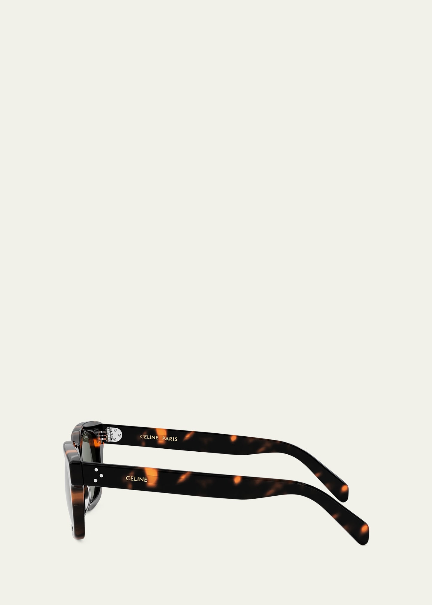 Men's Three Dots Acetate and Nylon Square Sunglasses - 3