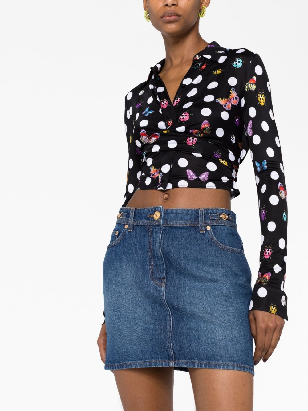 Medusa denim skirt - 5